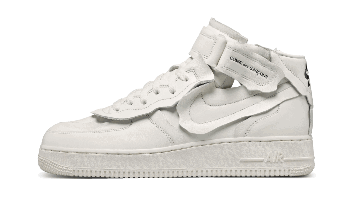 Tenisky a topánky Nike Comme des Garçons x Air Force 1 Mid "White" Biela | DC3601-100, 0