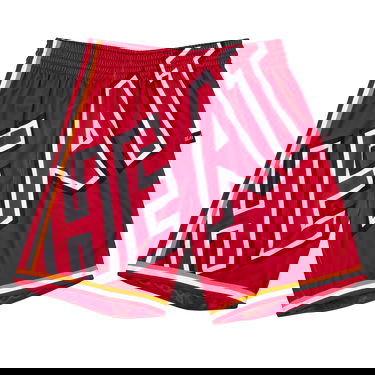 Šortky Mitchell & Ness Blown Out Fashion Shorts Miami Heat Červená | SHORBW19147-MHERED1, 0