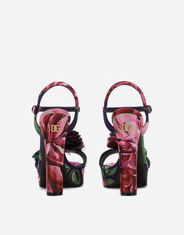 Tenisky a topánky Dolce & Gabbana Floral Print Sandals Rôznofarebný | CR1685AR2928S861, 2