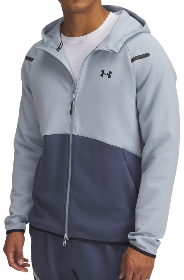 Mikina Under Armour Unstoppable Fleece Full-Zip Hoodie Modrá | 1389352-465, 0
