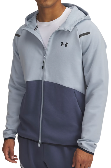 Mikina Under Armour Unstoppable Fleece Full-Zip Hoodie Modrá | 1389352-465, 0