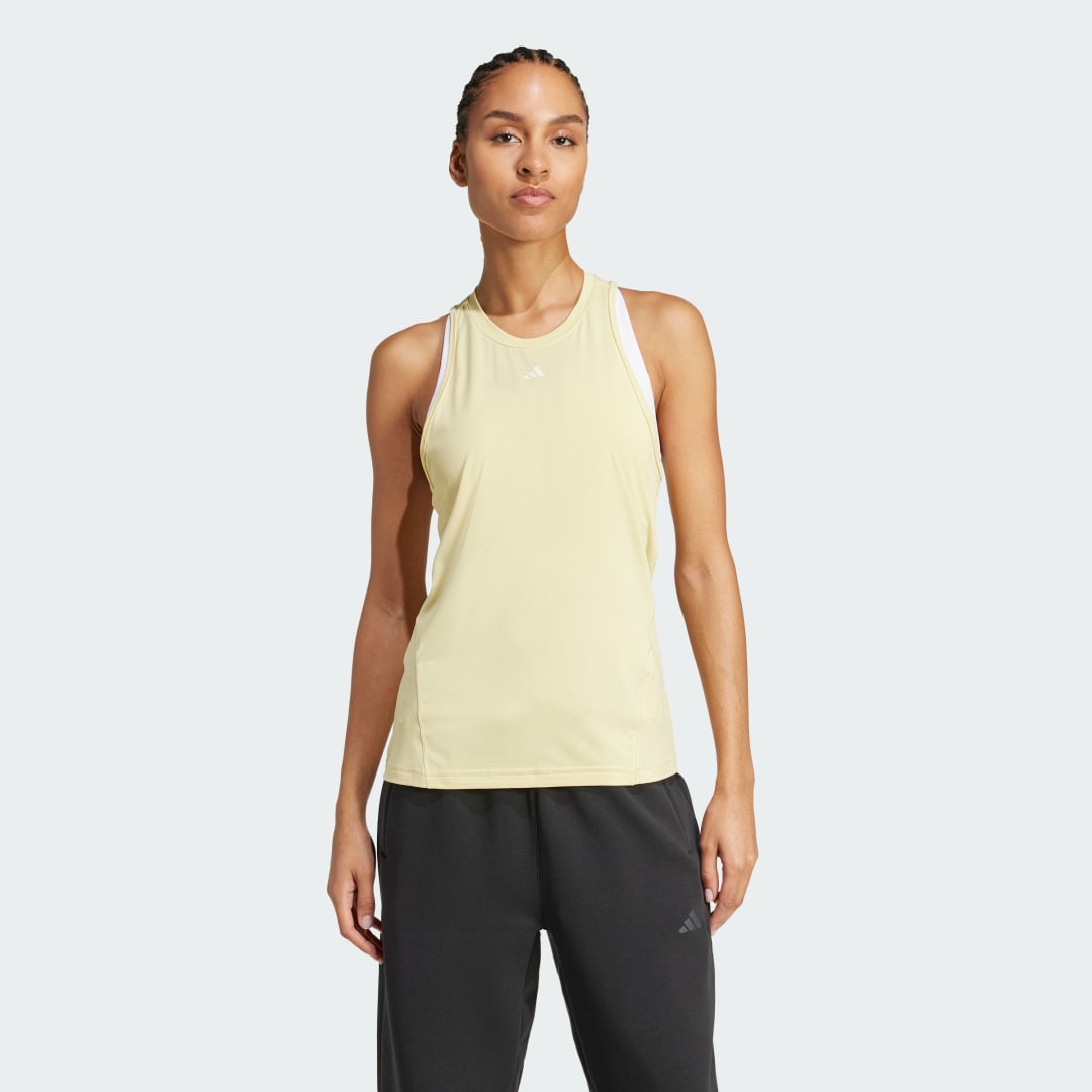 Tielko adidas Performance Training Tank Top Žltá | JC9854, 0