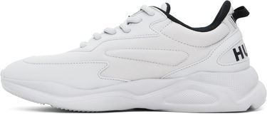 Oblečenie BOSS Hugo Gray Faux-Leather Sneakers Biela | 50536960, 2
