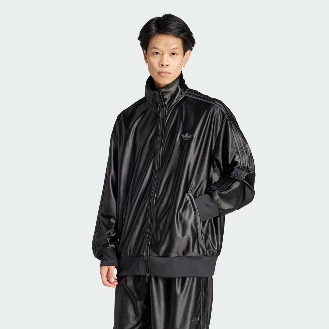 Bunda adidas Originals Oversized Firebird Track Top Čierna | IT7449, 0