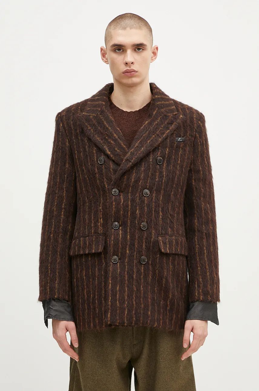 Kabáty Martine Rose Double Breasted Short Coat Hnedá | 328WT02702, 0