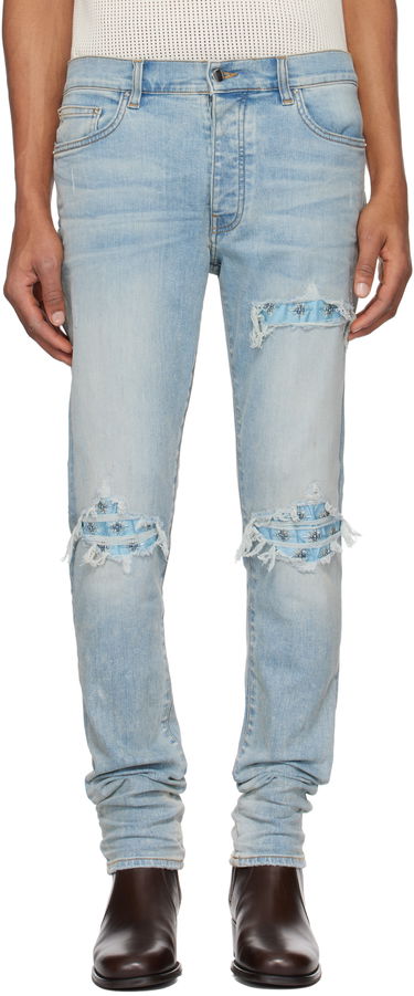 Džínsy AMIRI AMIRI Crystal Starburst MX1 Jeans Modrá | AMDNSY1147, 0