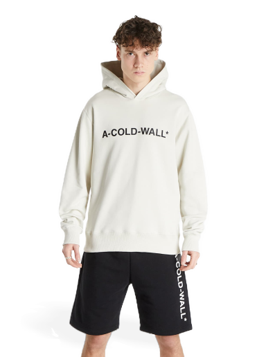 Mikina A-COLD-WALL* Knitted Essential Logo Hoodie Béžová | ACWMW057 Bone