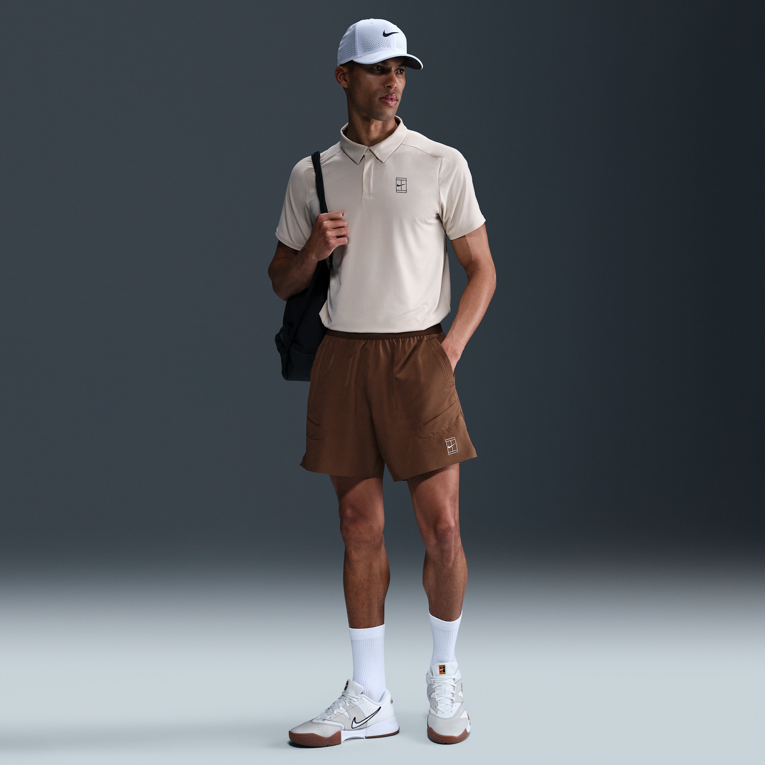 Šortky Nike NikeCourt Advantage Dri-FIT 6" Tennis Shorts Béžová | FZ6913-259, 0