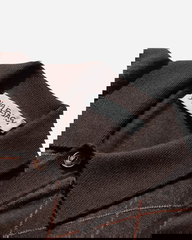 Polo tričko OUR LEGACY Evening Polo Argyle Hnedá | M4253EP 001, 3