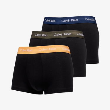 Boxerky CALVIN KLEIN Cotton Stretch Low Rise Trunk 3Pk Čierna | U2664G 1TU, 0