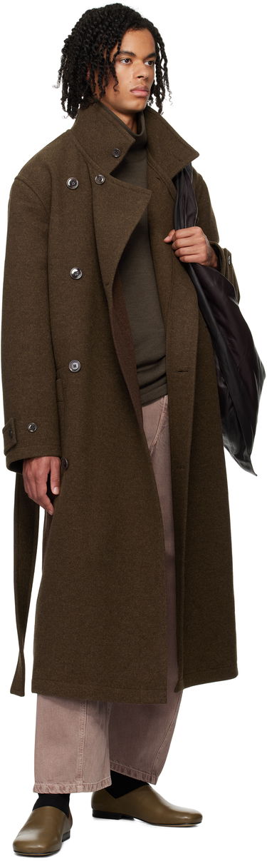 Trenčkot LEMAIRE LEMAIRE Men's Wrap Coat Zelené | CO1090 LF1117, 4