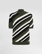 Dolce & Gabbana Striped Mock-Turtleneck Sweater