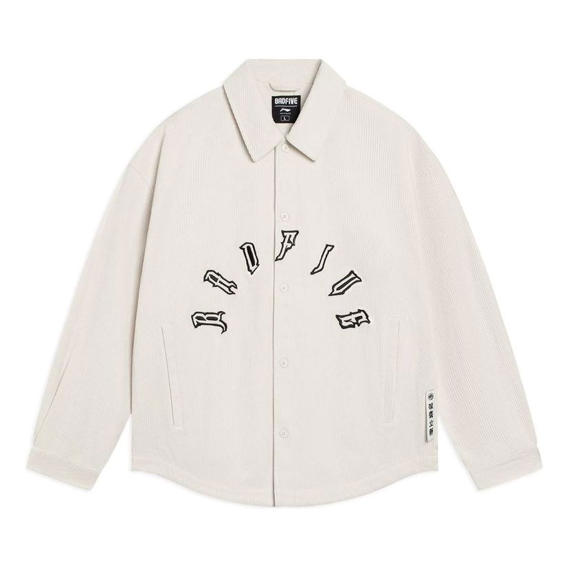Košeľa Li-Ning Graphic Coach Jacket Béžová | AFDT051-1