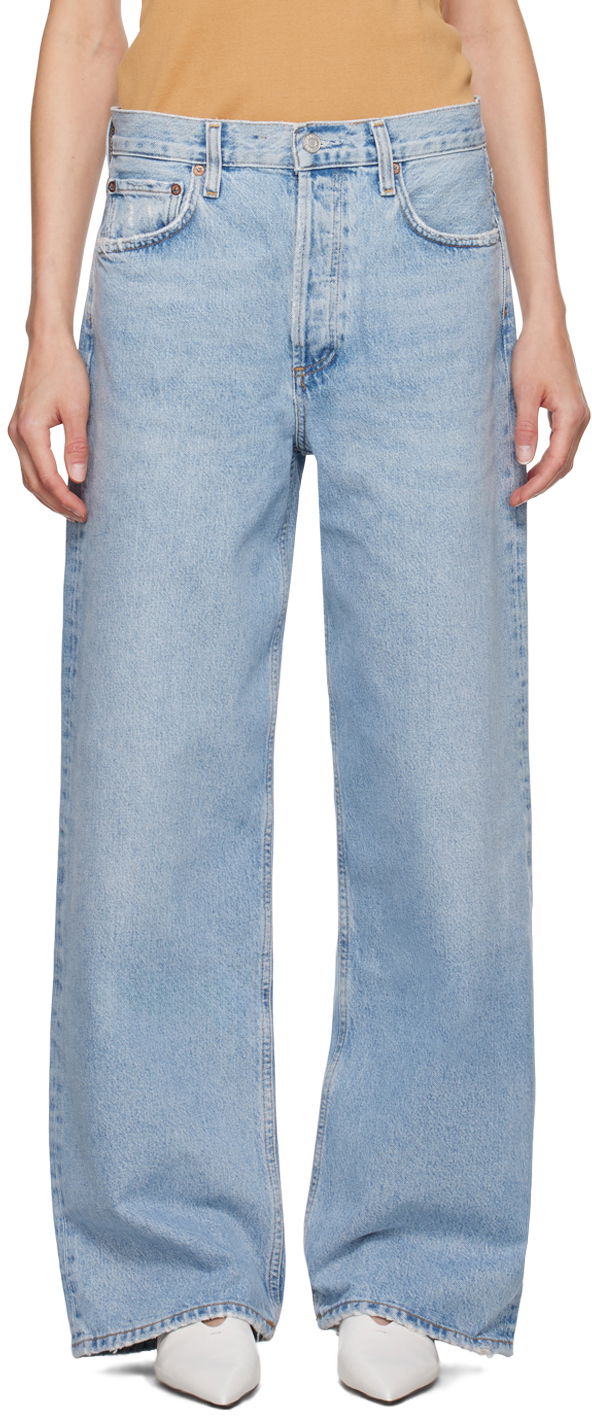 Džínsy AGOLDE Low Slung Baggy Jeans Modrá | A9079-1206