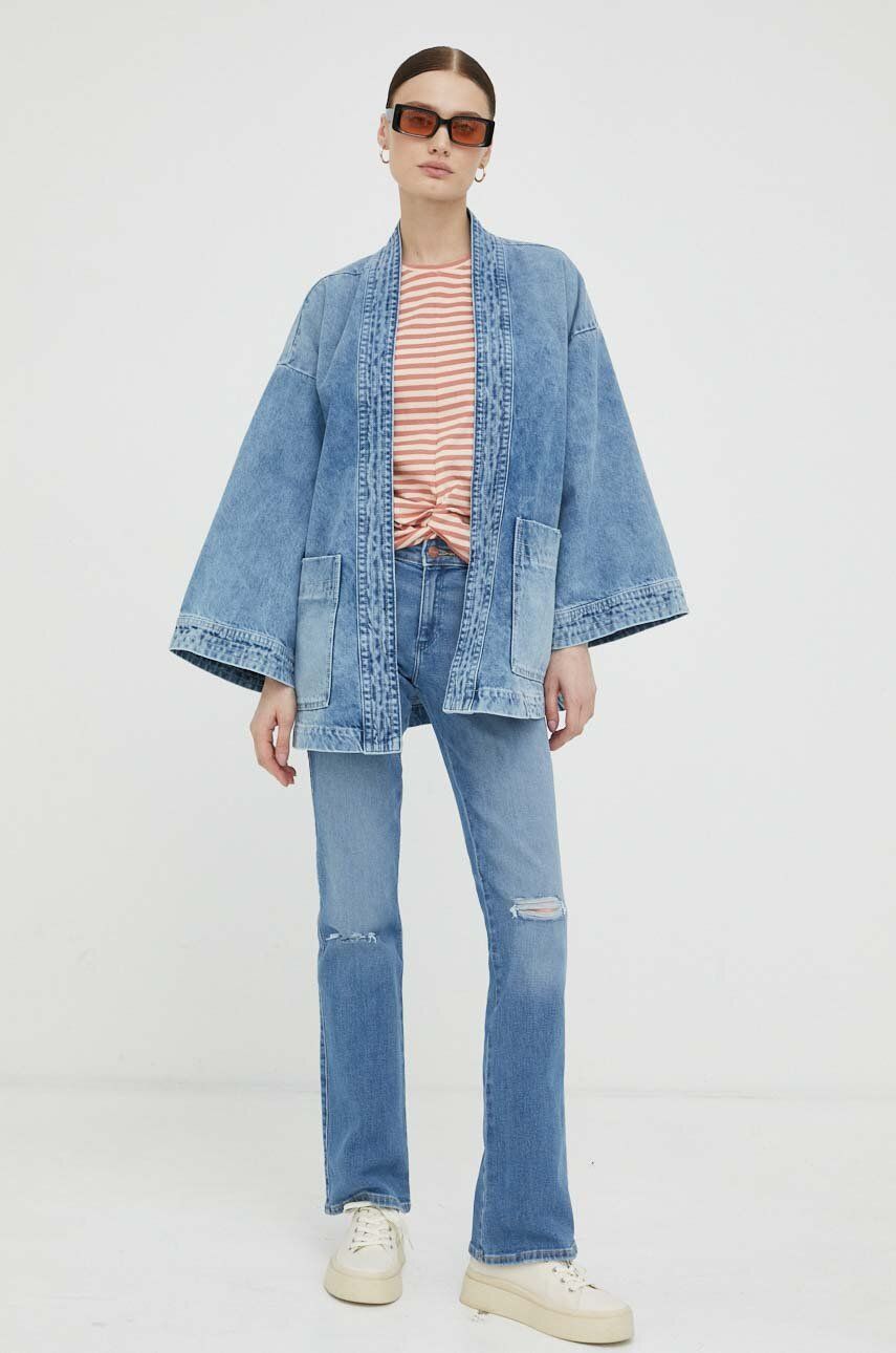 Džínsy Wrangler Jeans Bootcut Modrá | W28BXR37T, 0