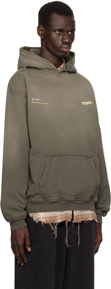 Mikina Represent Clo Represent 'Patron Of The Club' Hoodie Šedá | MLM4270, 4