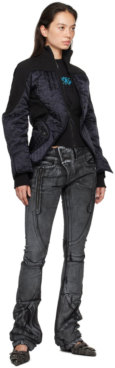 Bomber bunda Ottolinger Ottolinger Quilted Silhouette Jacket Čierna | 1090605221, 3