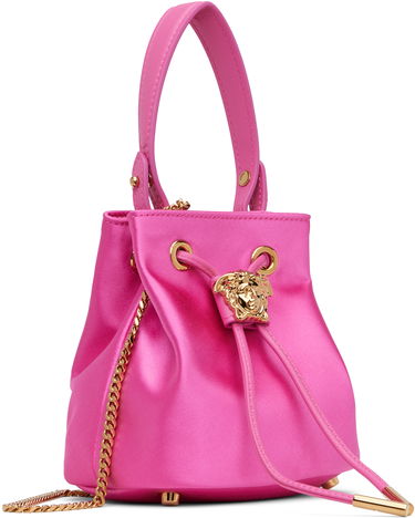 Kabelka Versace Versace 'La Medusa' Satin Mini Bucket Bag Čierna | 1017754_1A11479, 4