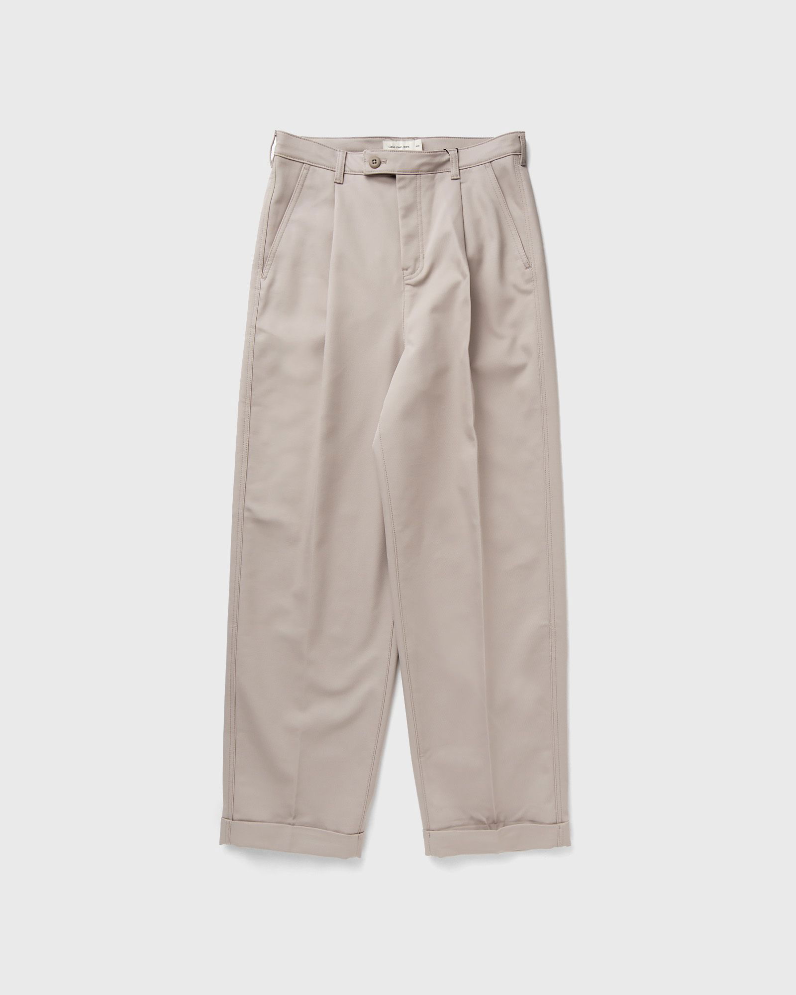 Calvin Klein Jeans Cropped Pleat Casual Pants