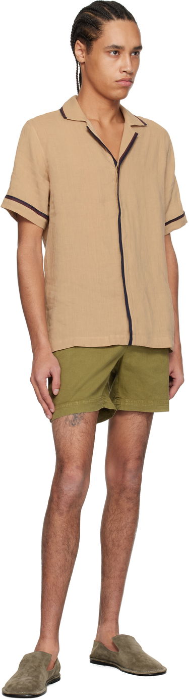 Košeľa Orlebar Brown Orlebar Brown Maitan Linen Resort Shirt Béžová | 280304, 3