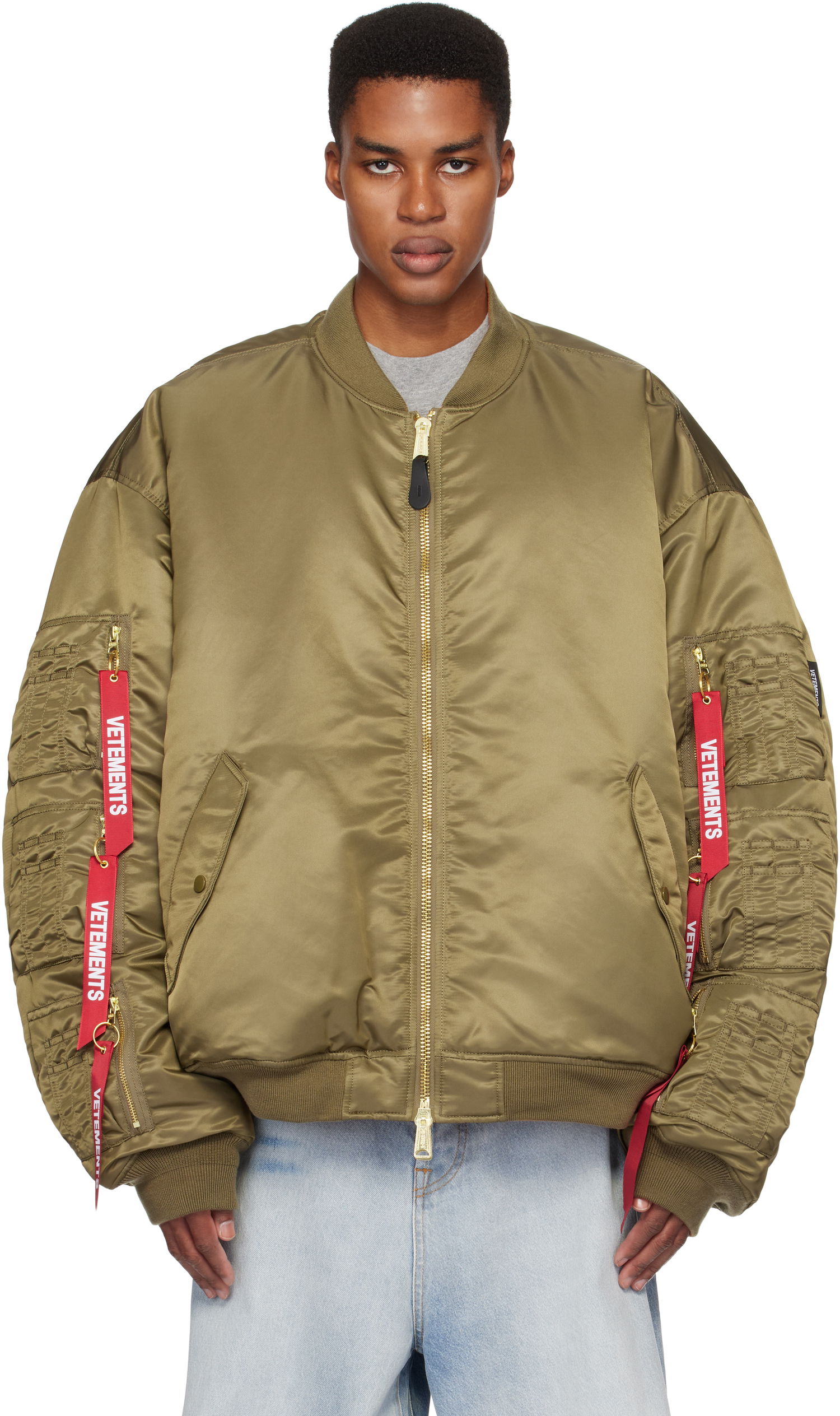 Bomber bunda VETEMENTS Cargo Reversible Bomber Jacket Zelené | UA66JA300E, 0