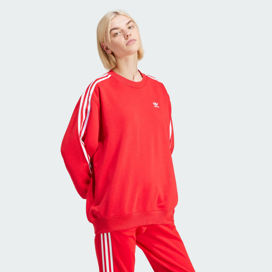 3-Stripes Oversized Crew