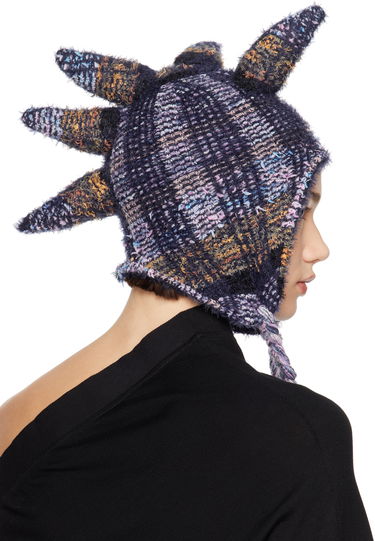 Kulicha Collina Strada Collina Strada Vitelli Edition Spiky Knit Bunny Beanie with Braided Tassels Rôznofarebný | XXV1015, 2