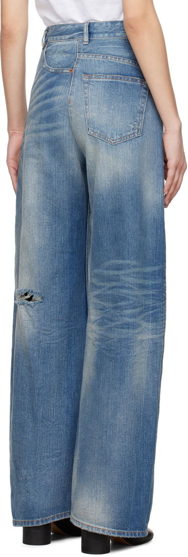 Džínsy Maison Margiela MM6 Maison Margiela Twist Wide Leg Jeans Modrá | S52LA0243 M30016, 2