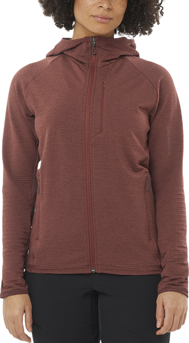 Mikina Salomon ESSENTIAL LIGHTWARM Hoodie Hnedá | lc2278300, 0