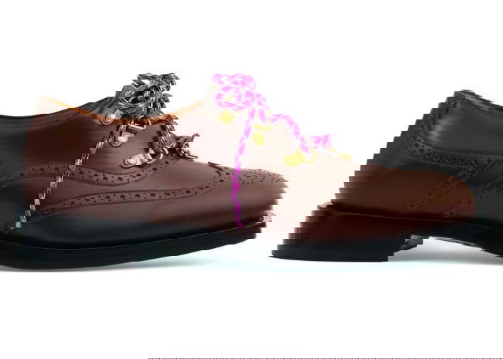 Tenisky a topánky Gucci Brogue Detail Lace Up Shoe Brown Hnedá | 719761 0GQ00 2144, 0