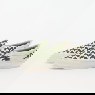 Tenisky a topánky Vans Slip-On Reissue 98 LX Checkerboard Pesto Zelené | VN000CSECIB1, 4