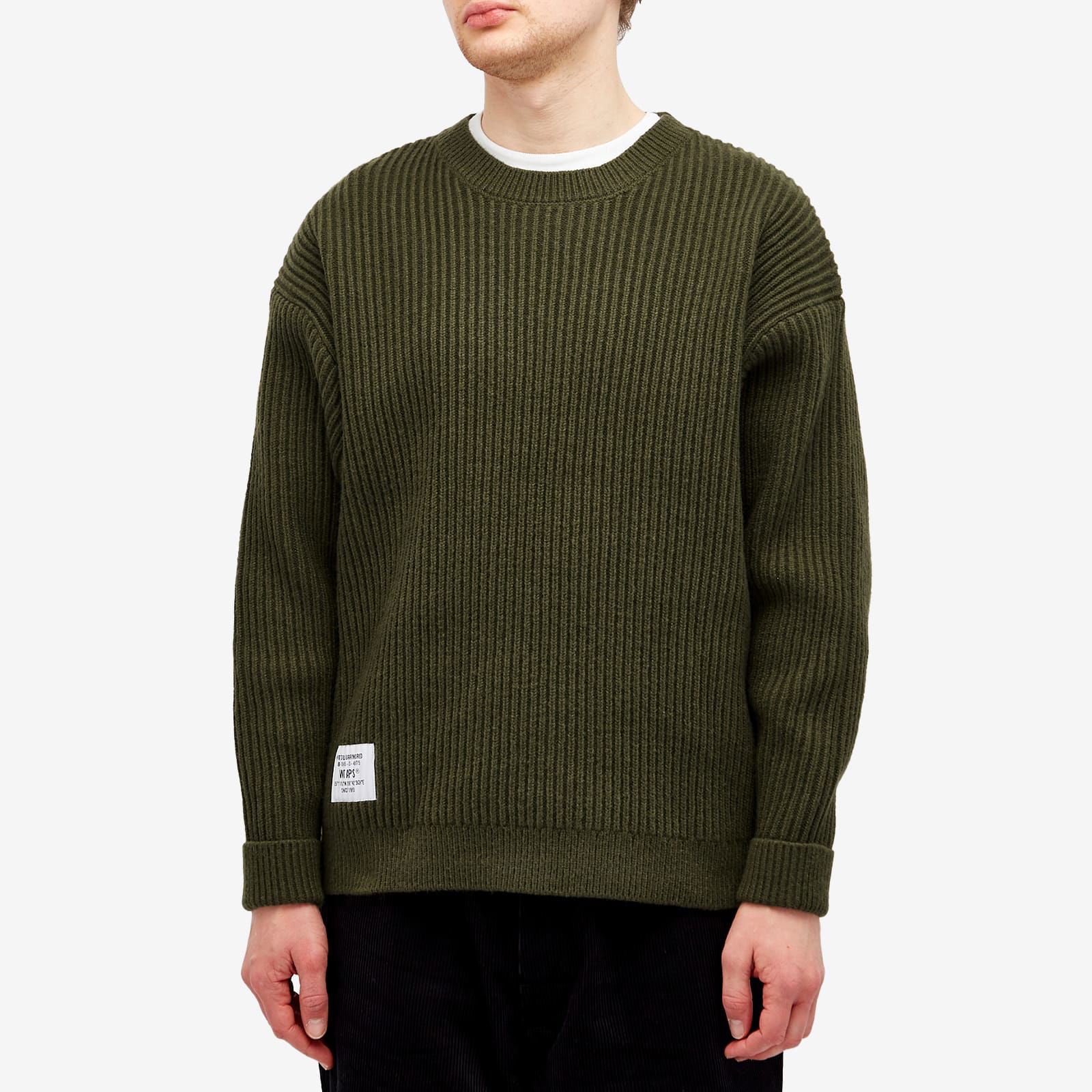 WTAPS 06 Heavy Ribbed Knit Sweater, Size Large