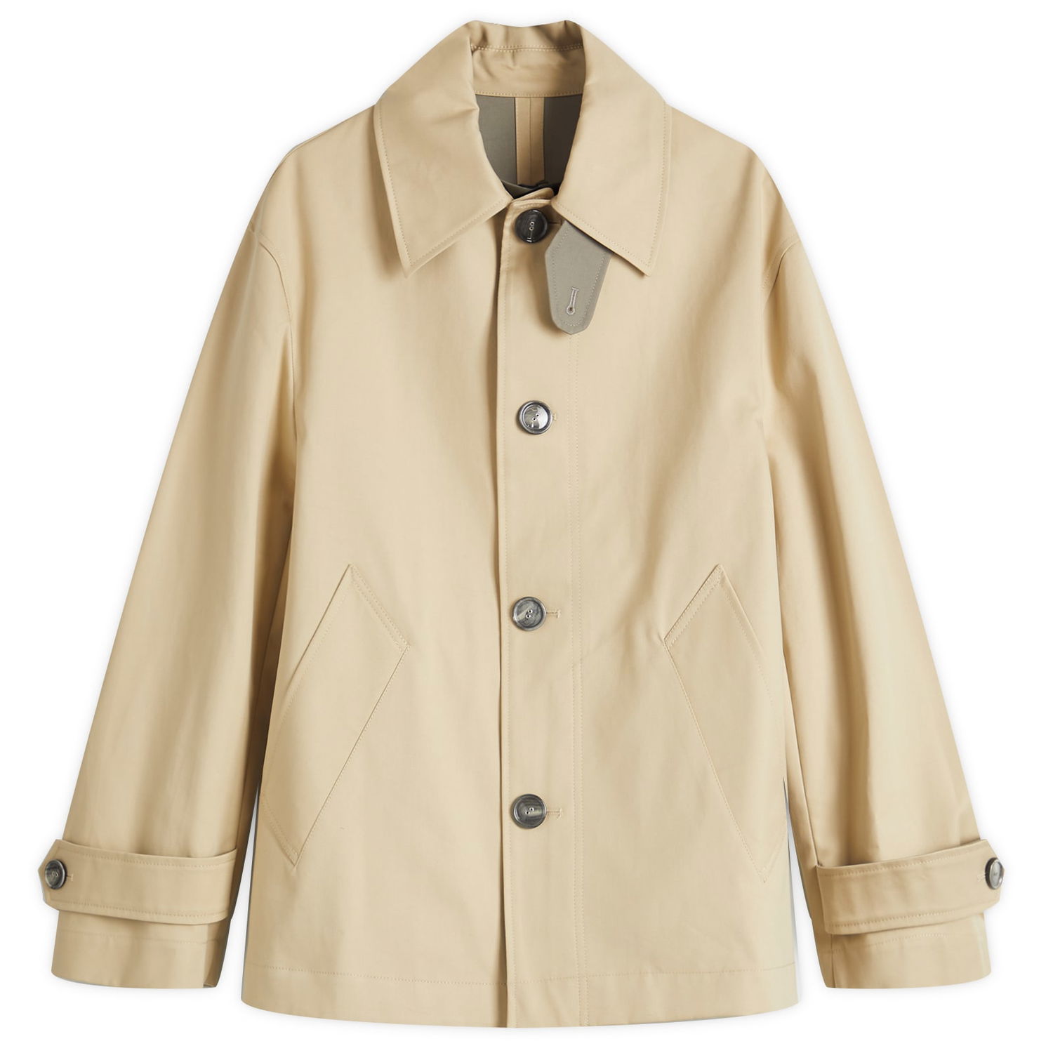 Trenčkot AMI Button Cotton Jacket Béžová | HJK072-CO0081-7251, 0