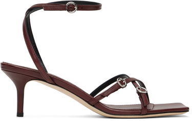 Starostlivosť o obuv Aeyde Aeyde Libby Leather Kitten Heel Sandals Vínová | A11-HS-GAIS55TB172-SS25-955-007, 0