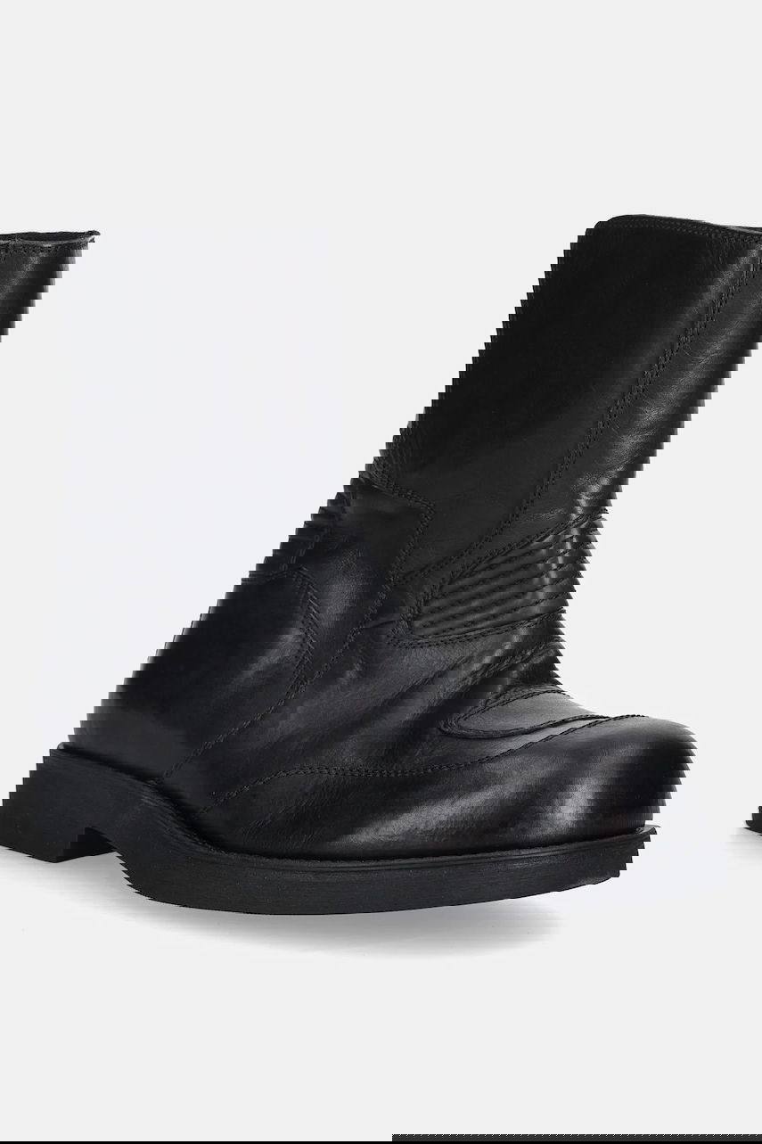 Tenisky a topánky Maison Margiela MM6 Maison Margiela Ribbed Leather Boots Čierna | SH3WU0015.P7431.T8013, 0