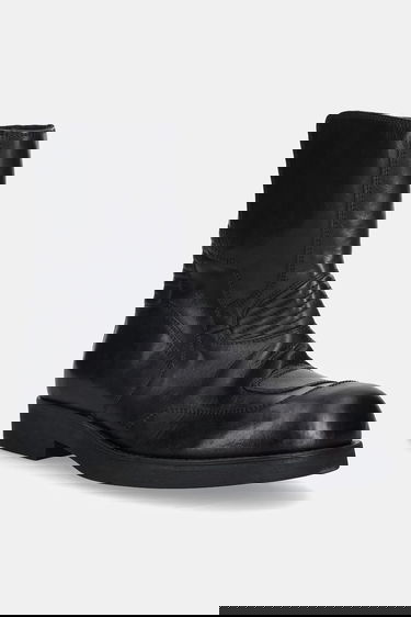 Tenisky a topánky Maison Margiela MM6 Maison Margiela Ribbed Leather Boots Čierna | SH3WU0015.P7431.T8013, 0