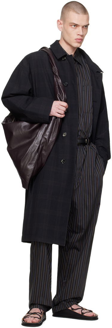 Nohavice LEMAIRE Relaxed Striped Trousers Čierna | PA1047 LF1247, 3