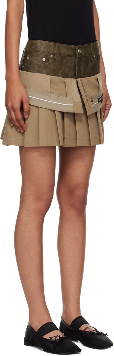 Sukňa Andersson Bell Andersson Bell Inside Out Pleated Miniskirt Béžová | apa845w, 1