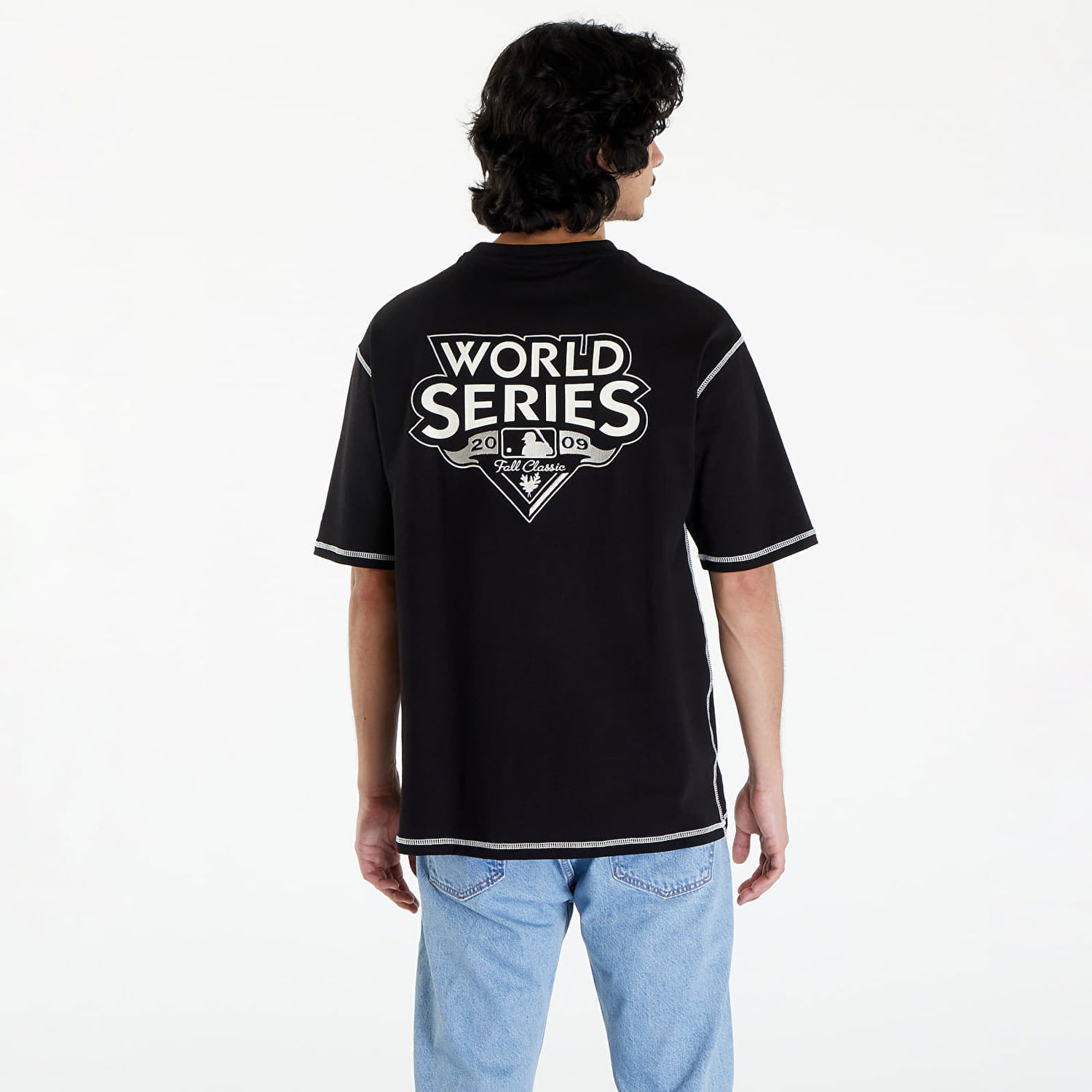 Tričko New Era New York Yankees MLB World Series Oversized T-Shirt UNISEX Čierna | 60435451, 1