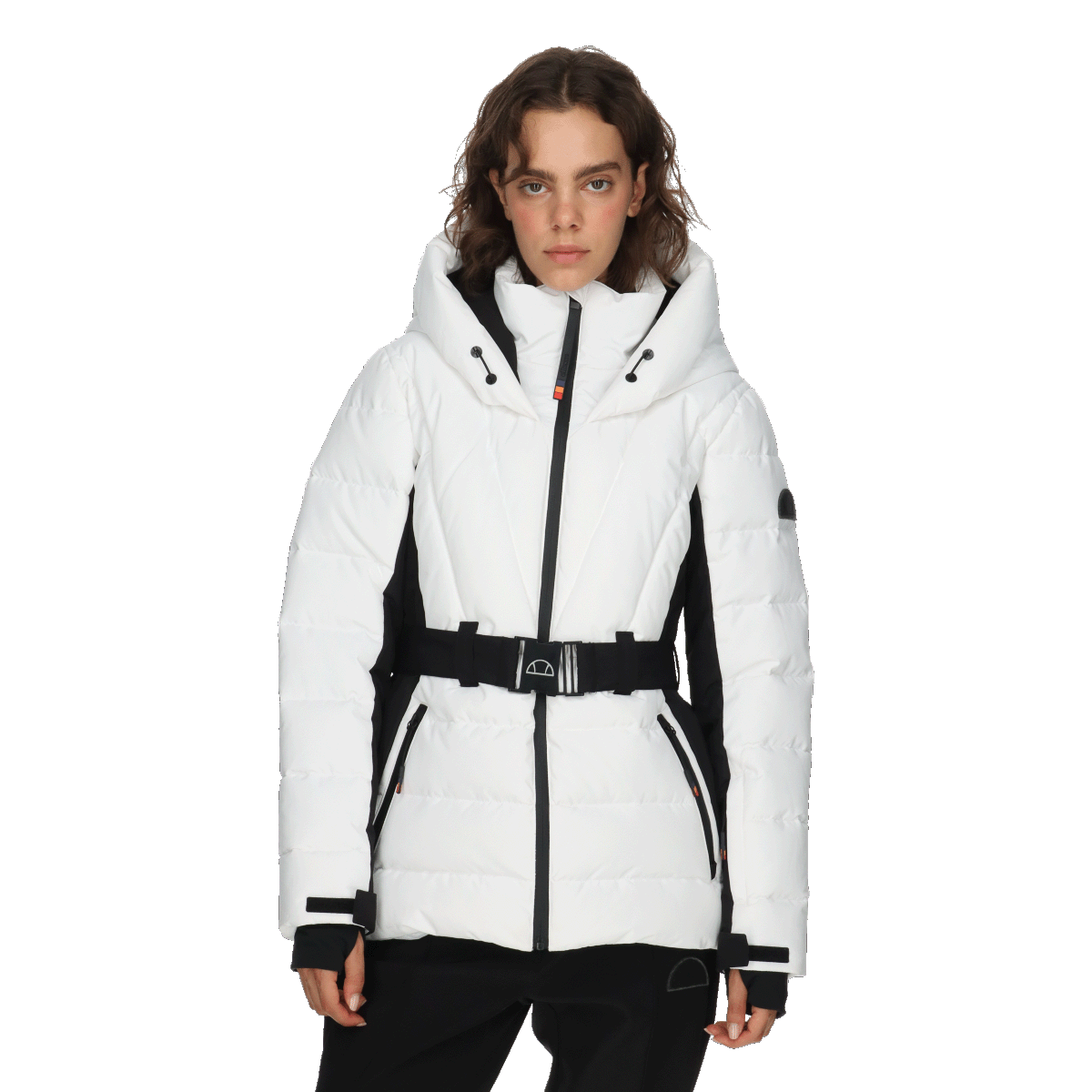 Prešívaná bunda Ellesse MYA Padded Hooded Belted Ski Jacket Biela | ELA253F506-10, 0
