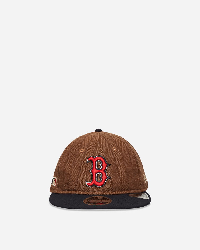 Šiltovka New Era Boston Red Sox Three Looms x MLB Wool Pinstripe 9FIFTY Cap Hnedá | IY70 TAN