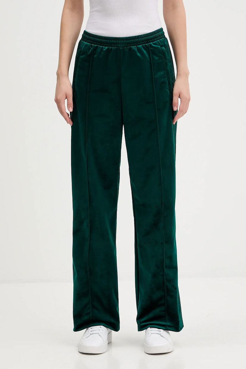 Nohavice adidas Originals adidas Originals Velvet Tp Wide Leg Pants Zelené | JV7509