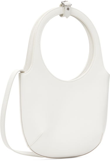 Taška cez rameno Courrèges Courrèges Holy Leather Shoulder Bag Biela | 325GSA102CR0065, 2