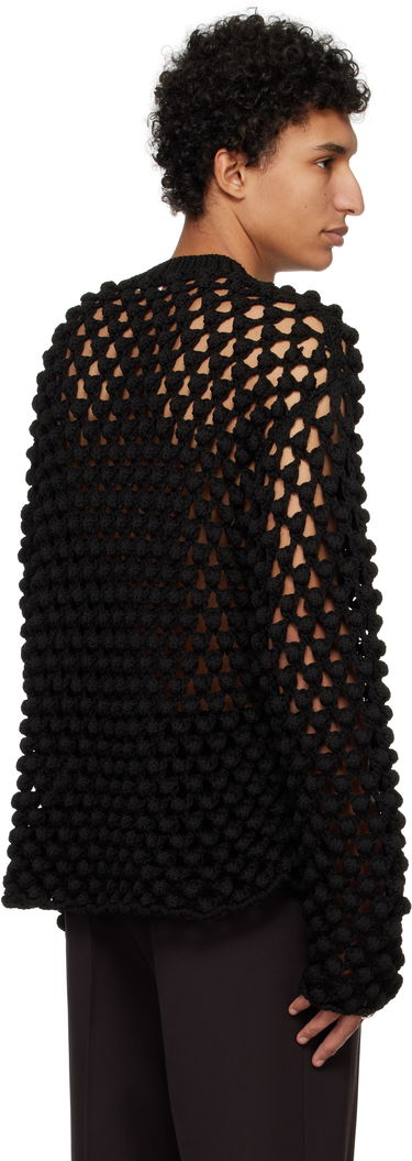 Sveter Jil Sander Jil Sander Crochet Crew-Neck Sweater Čierna | J22GP0242_J19157, 2