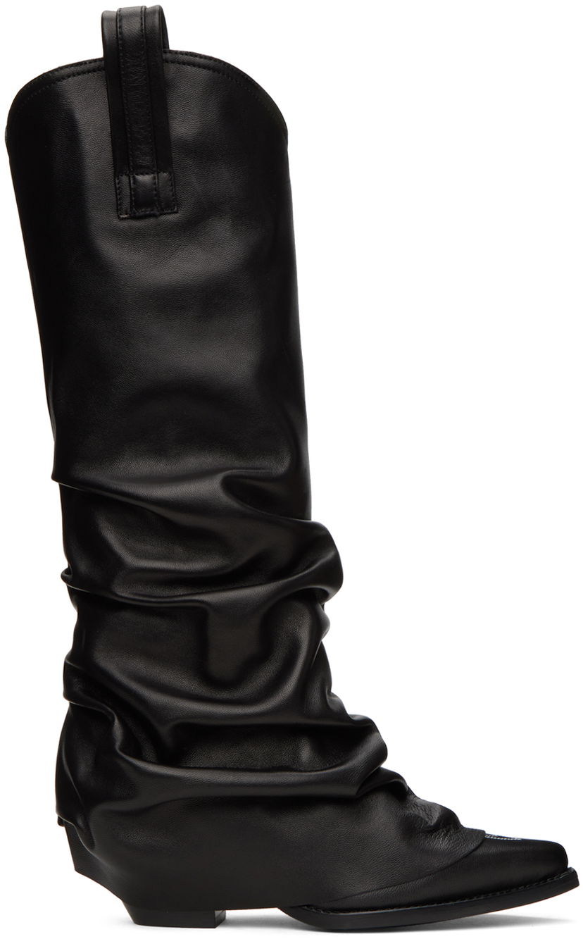 Šaty R13 R13 Mid Cowboy Sleeve Boots Čierna | R13S0107-S001A