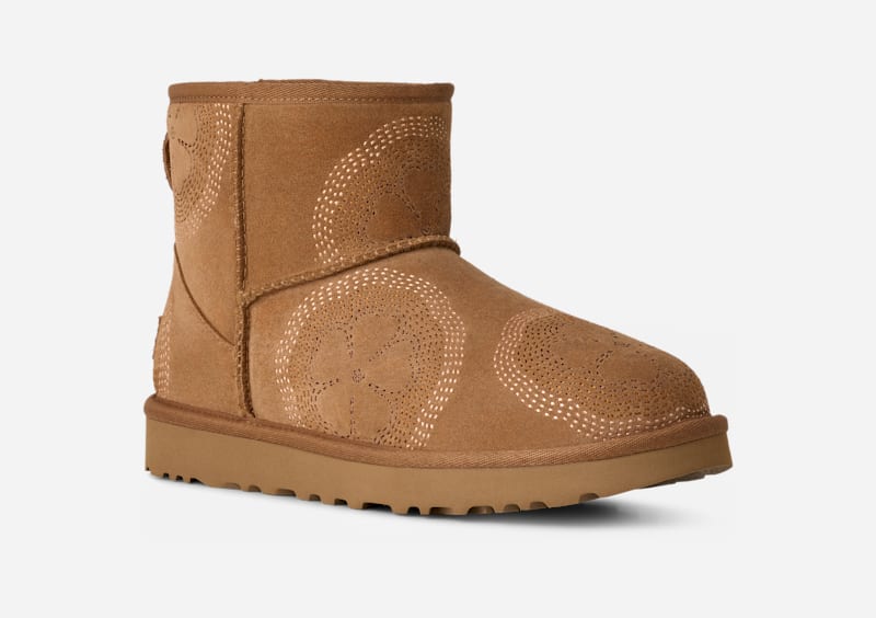 Tenisky a topánky UGG Classic Mini Fleur Hnedá | 1180010-CHE, 1