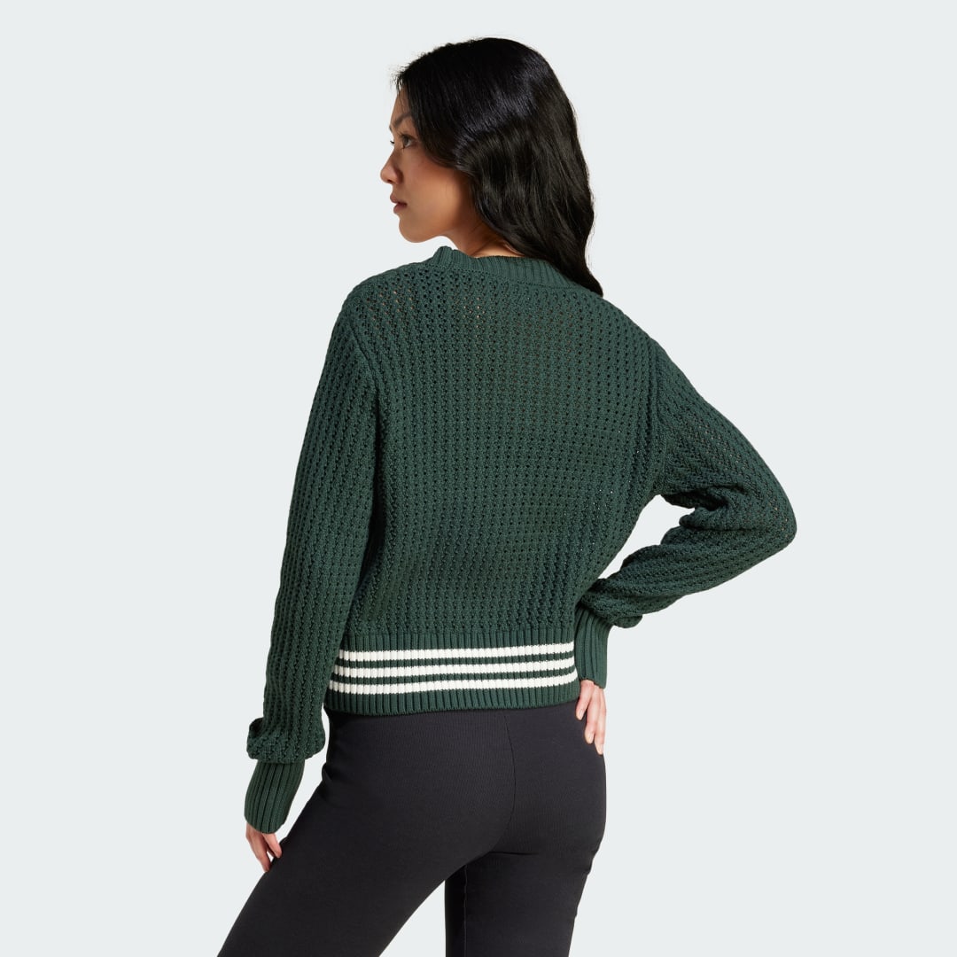 Sveter adidas Performance Knit Cardigan Zelené | IX1046, 1