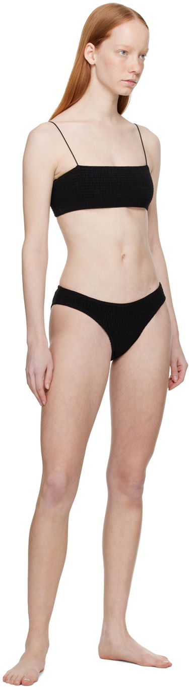 Plavky TOTEME Smocked Bikini Bottoms Čierna | 231-844-795/ 222-899-795, 3