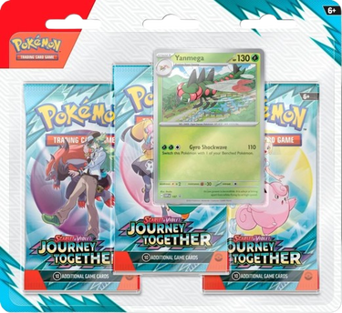 Zberateľské Pokémon Trading Card Game Journey Together Booster Blister 3-Pack Rôznofarebný | JOURTRI, 0