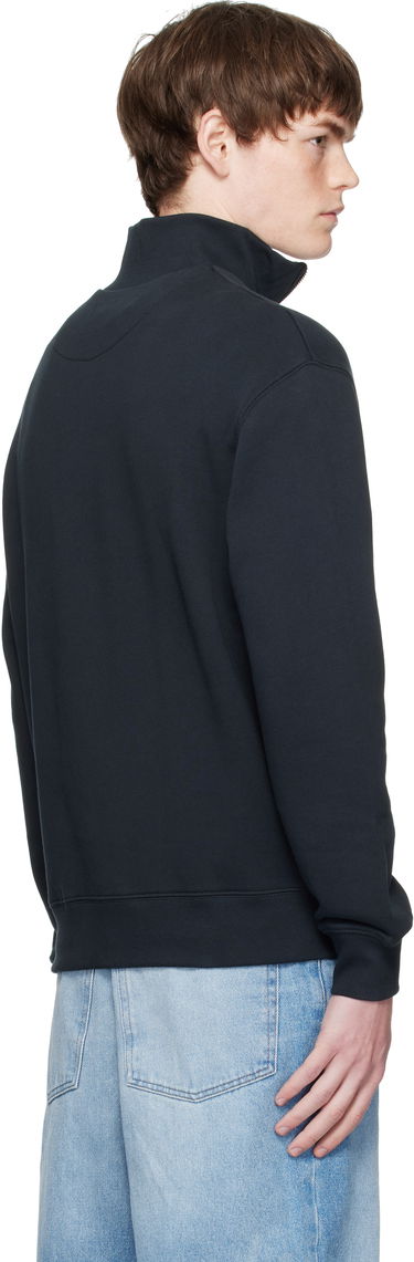 Mikina MAISON KITSUNÉ Maison Kitsuné Double Fox Head Half-Zip Sweatshirt Čierna | OM211CFKM0321, 2